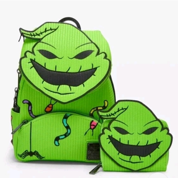 Loungefly Disney Oogie Boogie GITD Mini Backpack & Wallet Set BoxLunch Exclusive - Picture 1 of 12